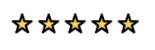 Close-up of the five-star rating system in the habit tracker.