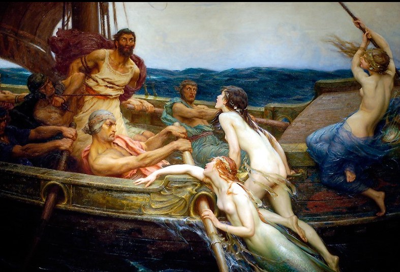 Ulysses and the Sirens by H.J. Draper (1909)